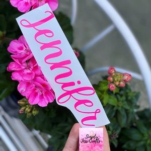 Customized sticker names